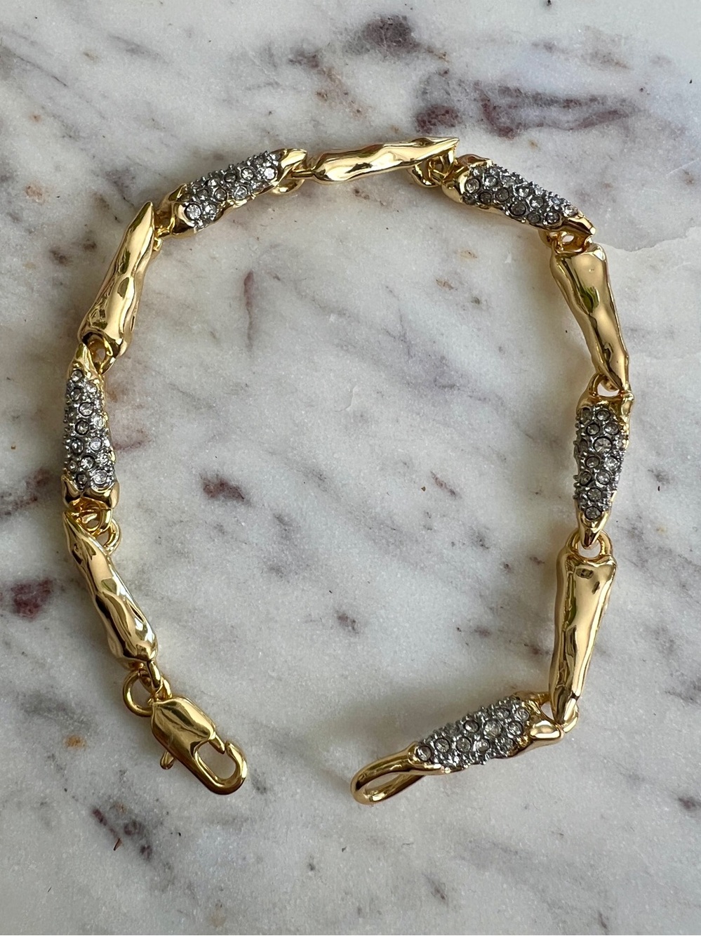 Alexis Bittar Solanales Crystal Linked Spear Bracelet